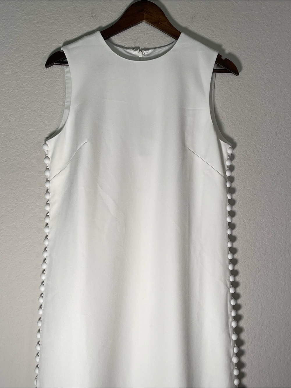Tuckernuck Crepe Button Camille Maxi Dress in Cloud White Size 6 NWT - Picture 7 of 16